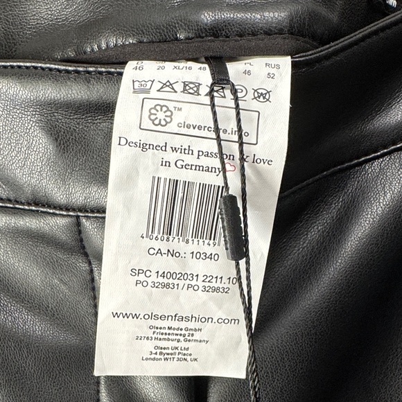NWT Black Faux Leather Pants - Picture 6 of 11